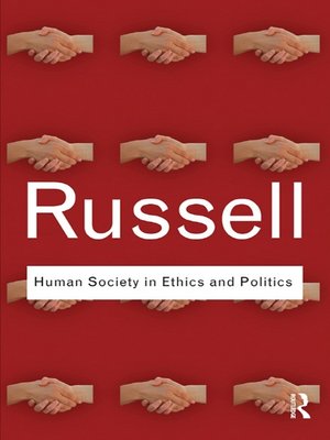 cover image of Human Society in Ethics and Politics